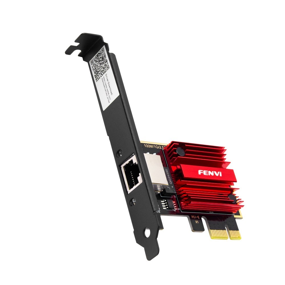 RJ45 Network Adapter Bracket 2.5GBps Desktop Gigabit Ethernet LAN PCI-e X1 Card