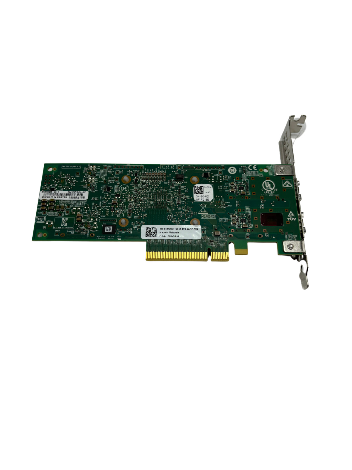 Dell 51GRM Qlogic QL41262HFCU-DE 25/10GB DP SFP+ Network Card QL41262HFCU-DE w60