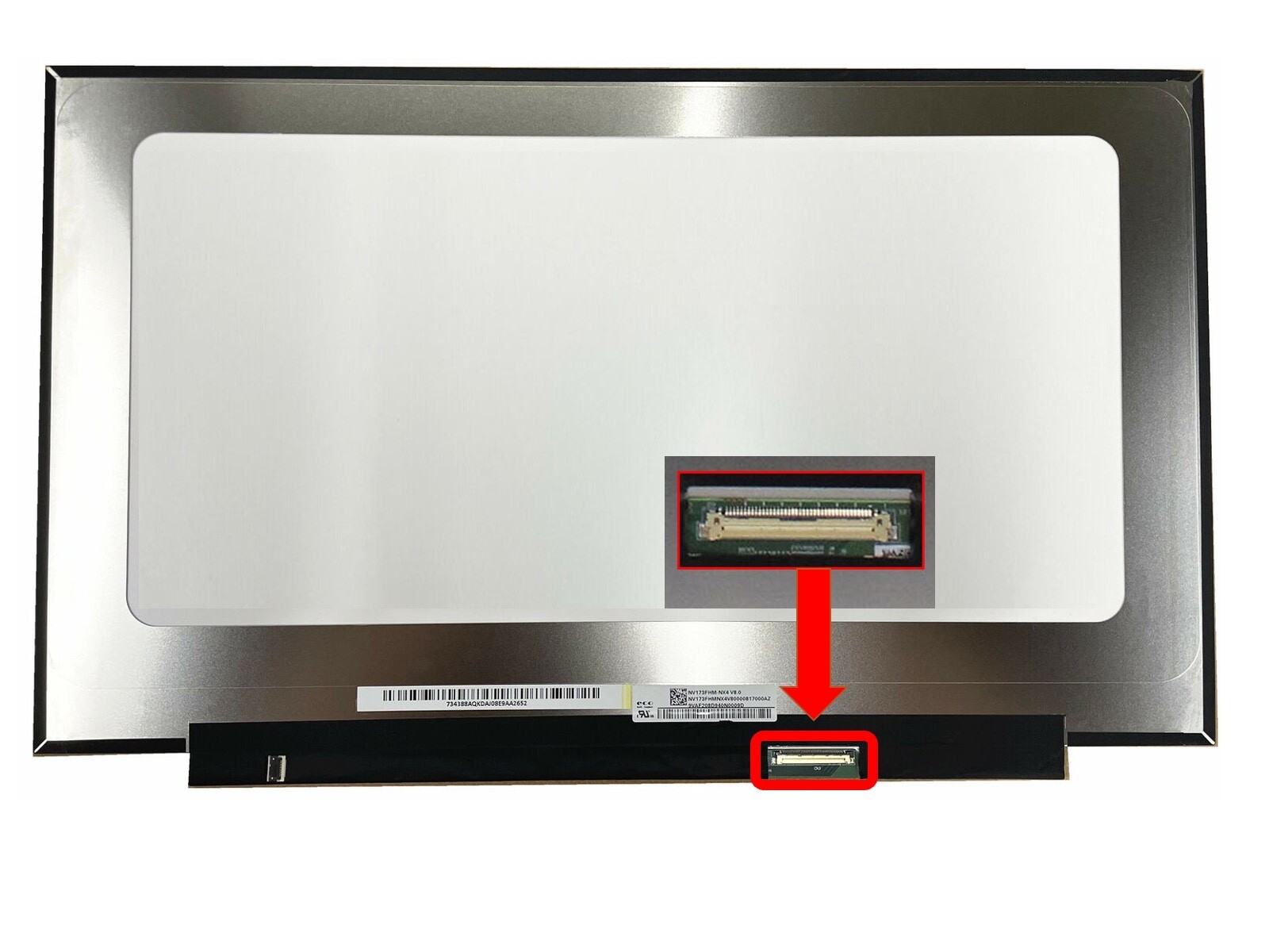 144HZ NV173FHM-NX4 V8.1 Screen FHD IPS 17.3“ LED Display 40 Pins 18010-17350900