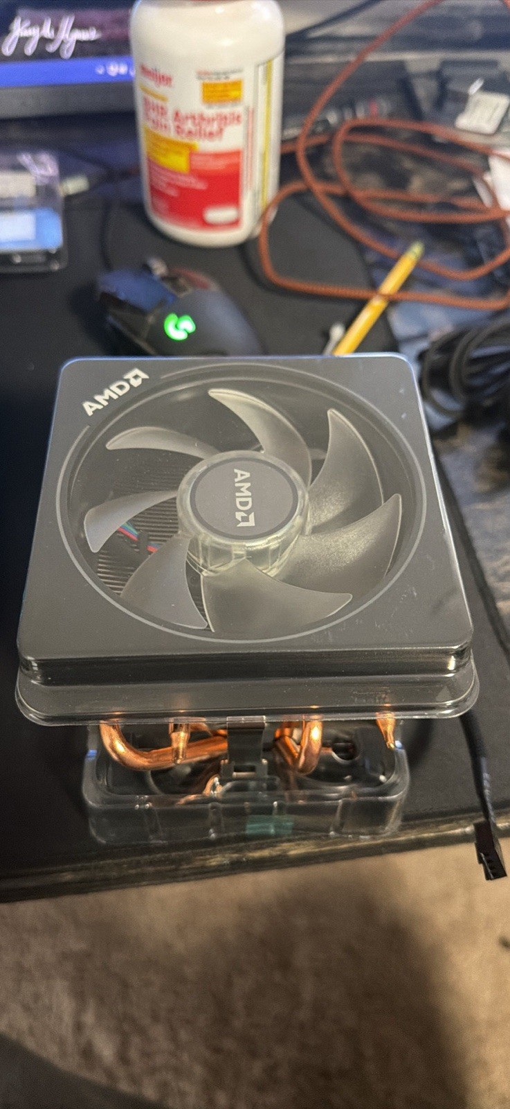 AMD CPU Fan with Heatsink Black Copper Aluminum (AM4)