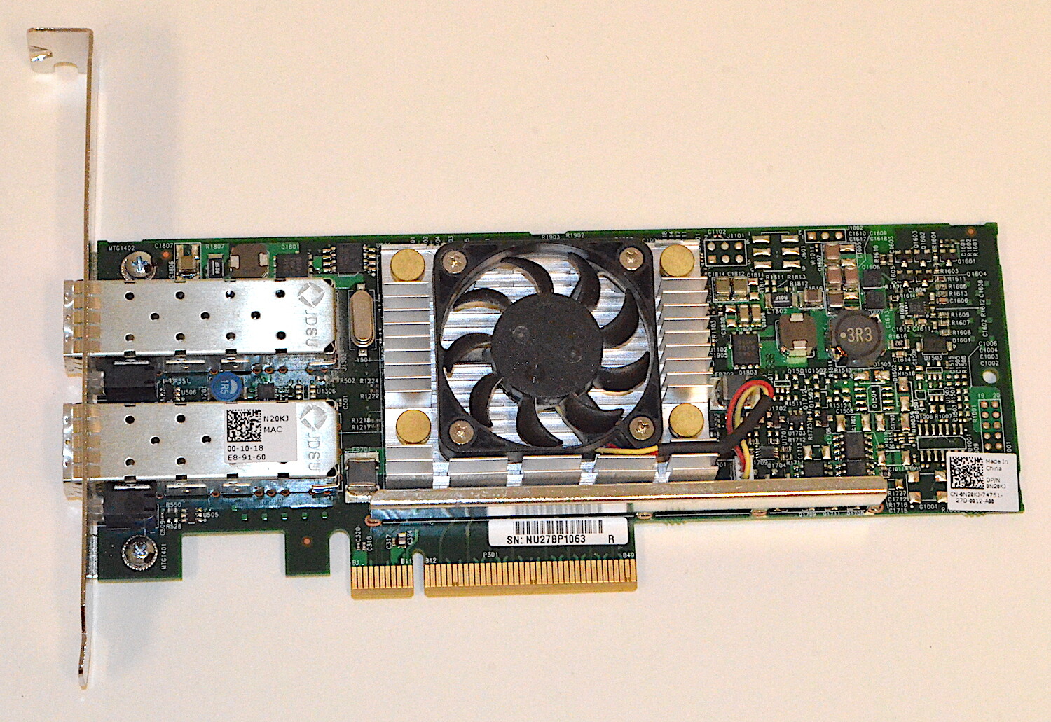 Broadcom 57810S DP 10GbE CNA PCI-e Card *Used* Dell Part Number 0N20KJ