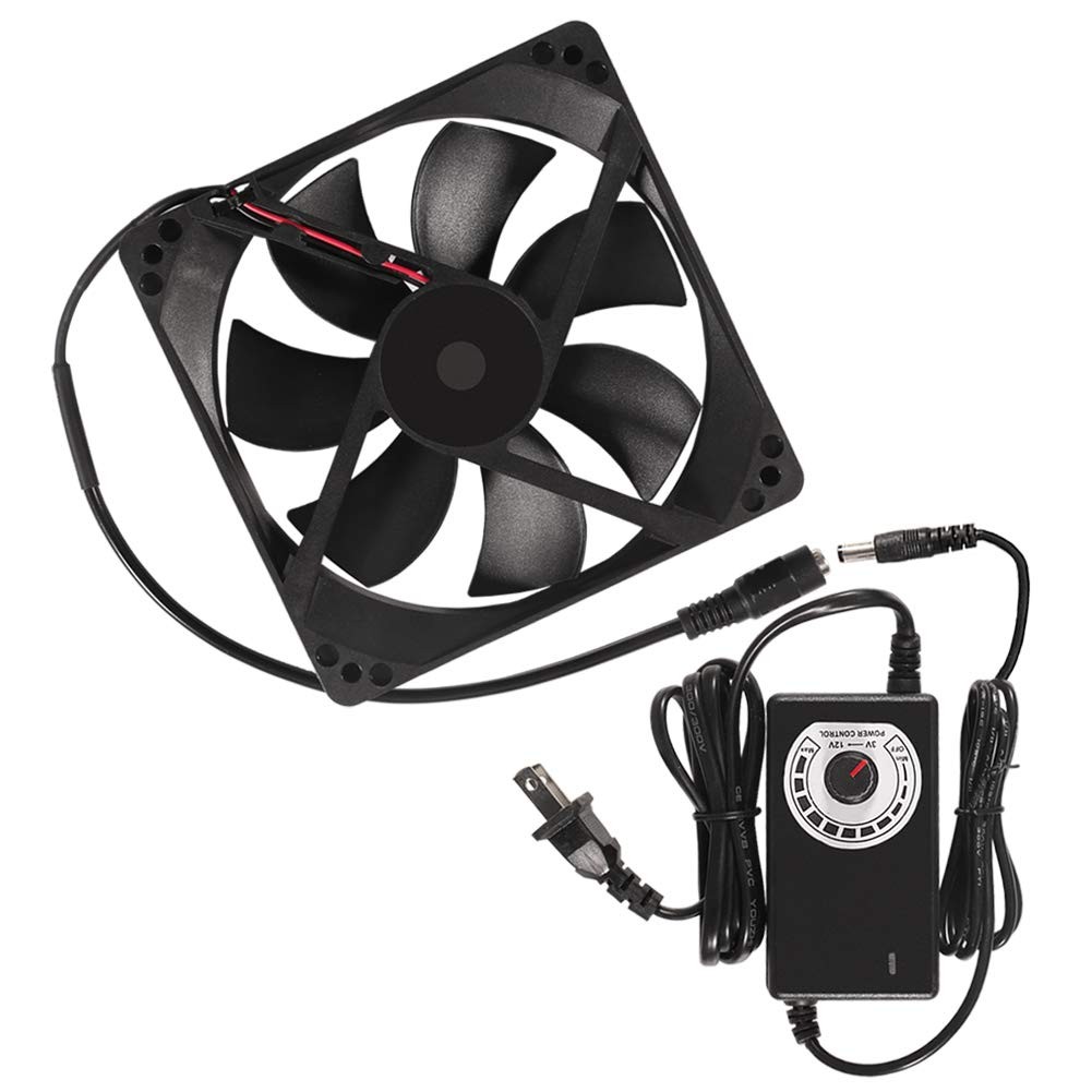 120mm x 25mm 110V 220V AC Powered Cooling Fan with Speed Controller 1225