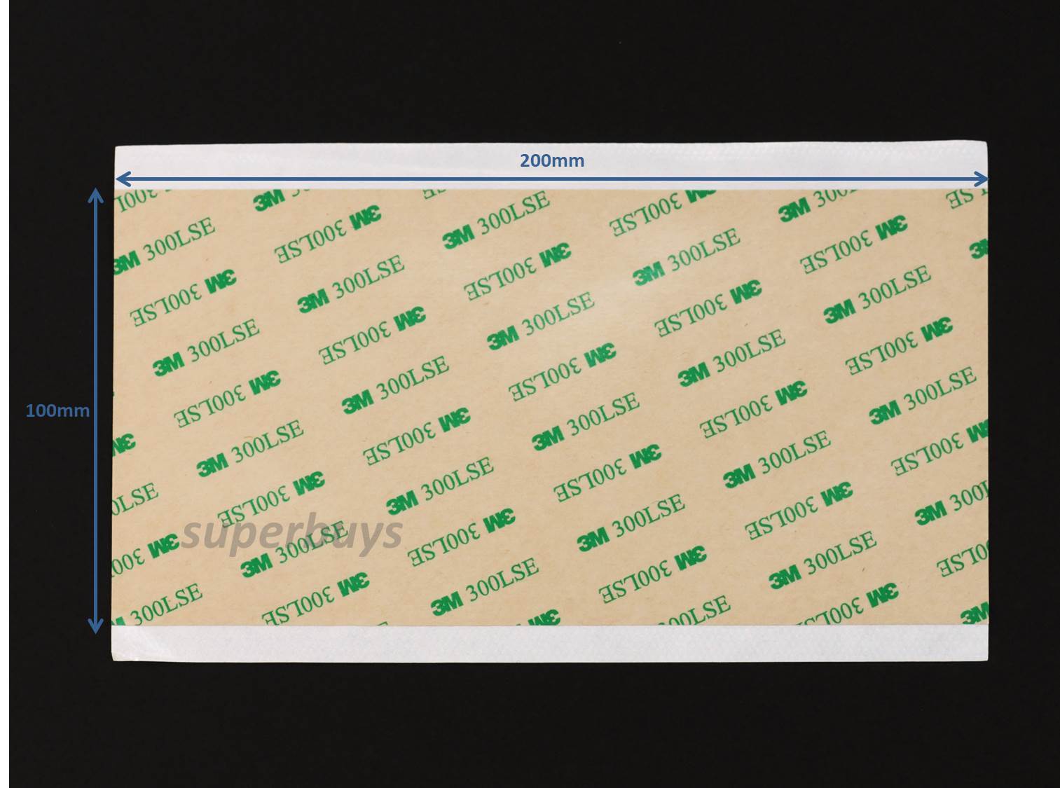 3M 300LSE 9495LE Double Sided Acrylic Adhesive Transfer Tape Sheet 100 x 200mm
