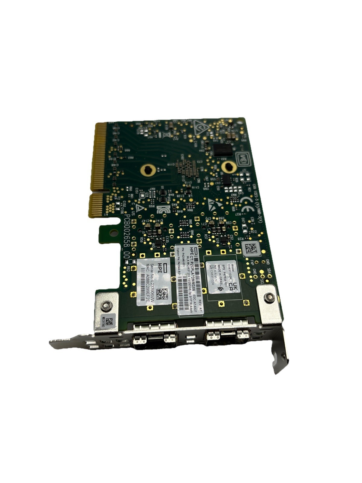 HPe P42044-B21 Mellanox MCX631102AS 10/25GB 2Port SFP28 Adapter P42934-001