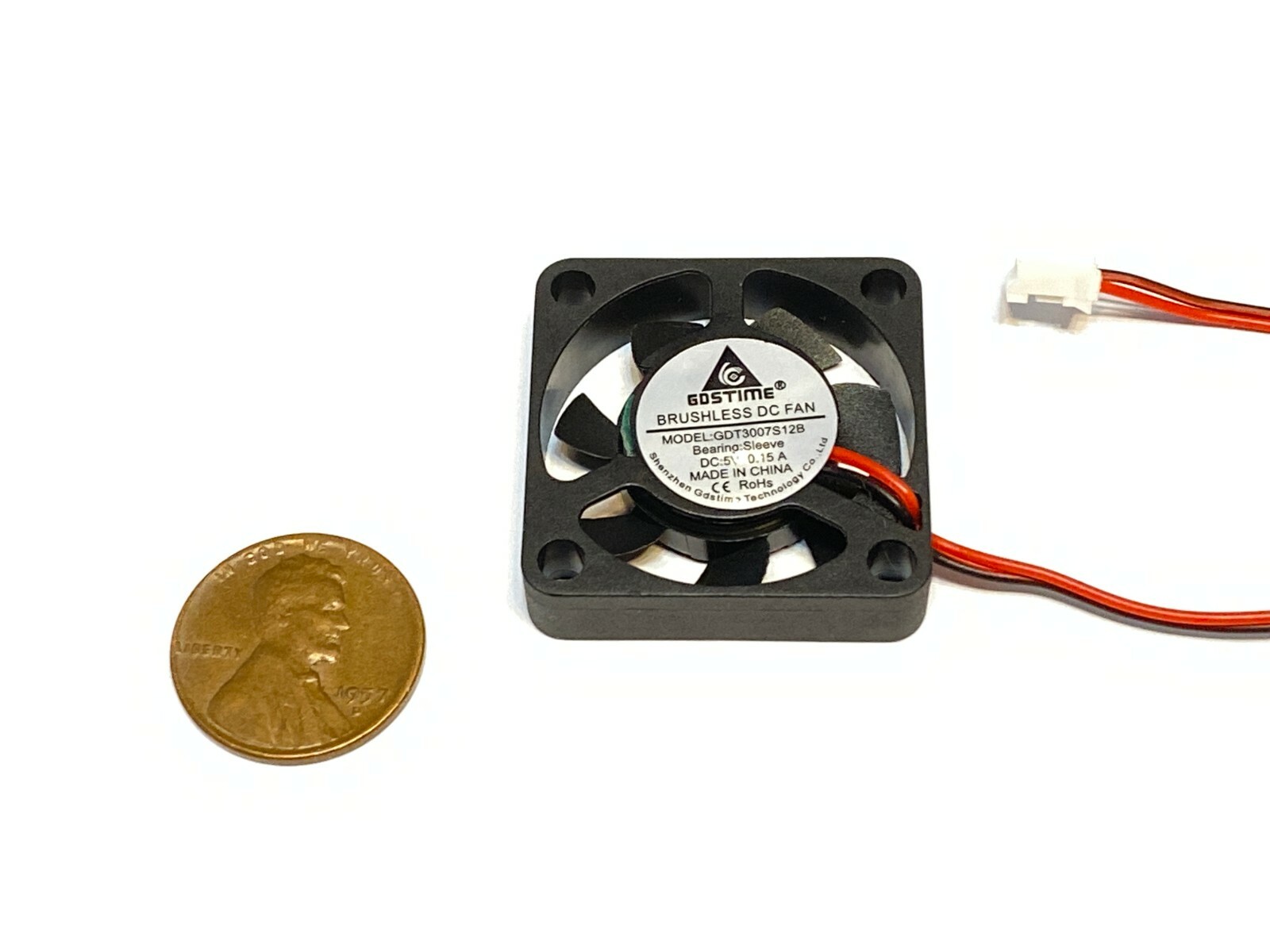 4 Pieces Gdstime 3007 2Pin DC 5V 30x30x7mm 30mm 3CM Small Brushless mini c43