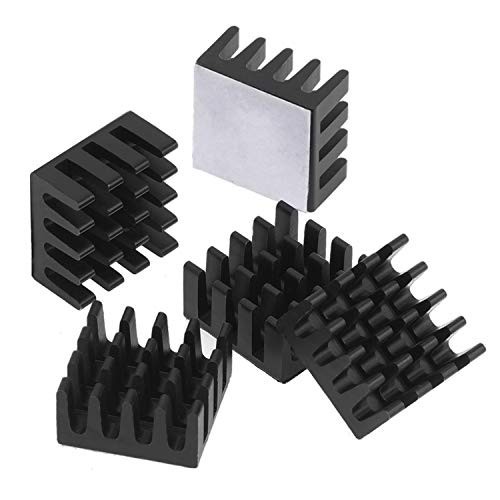 124pcs Heatsink Kit – 9 Sizes Multicolor Aluminum & Copper + Thermal Adhesive Ta