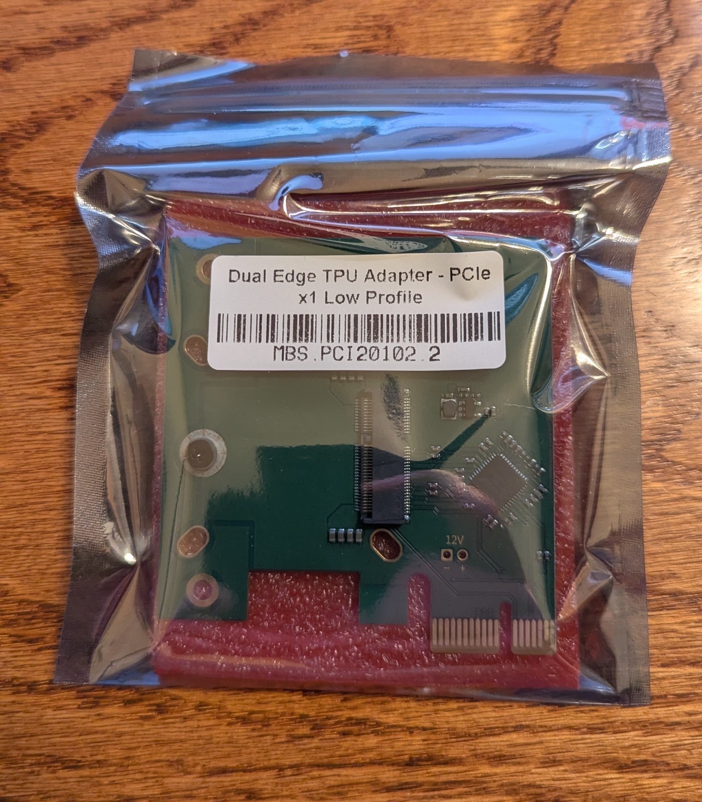 Dual Edge TPU PCIe x1 Low Profile Adapter – Coral Accelerator Board for Dual TPU