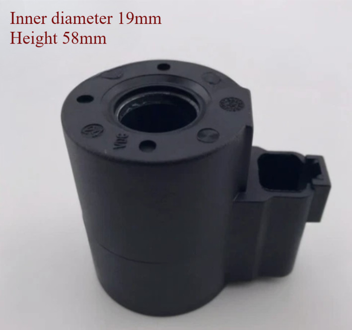 1PC Excavator Solenoid Valve Coil 19mm ID 58mm Height DC12V DC24V
