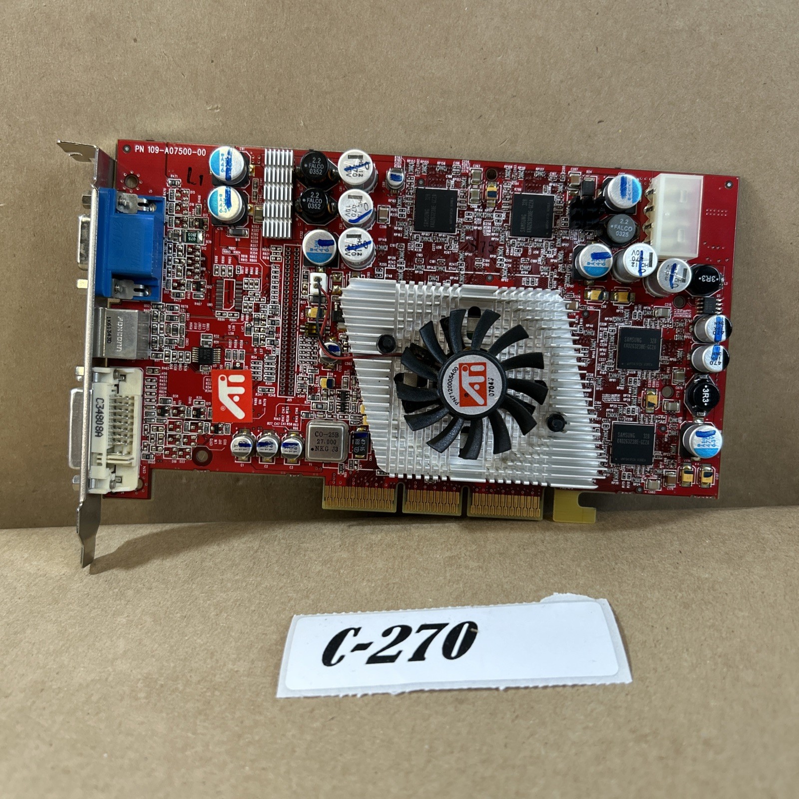 Vintage ATI Radeon 9800 PRO 128MB DDR AGP Graphics Card Tested Working
