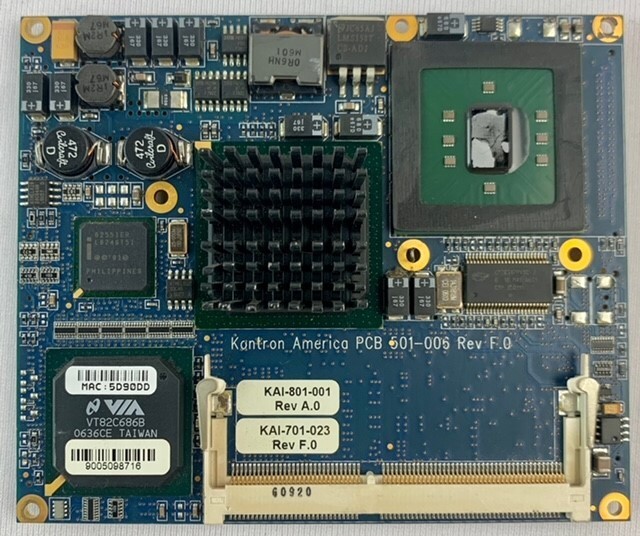 Kontron 801-001 Rev A.0 CPU Board