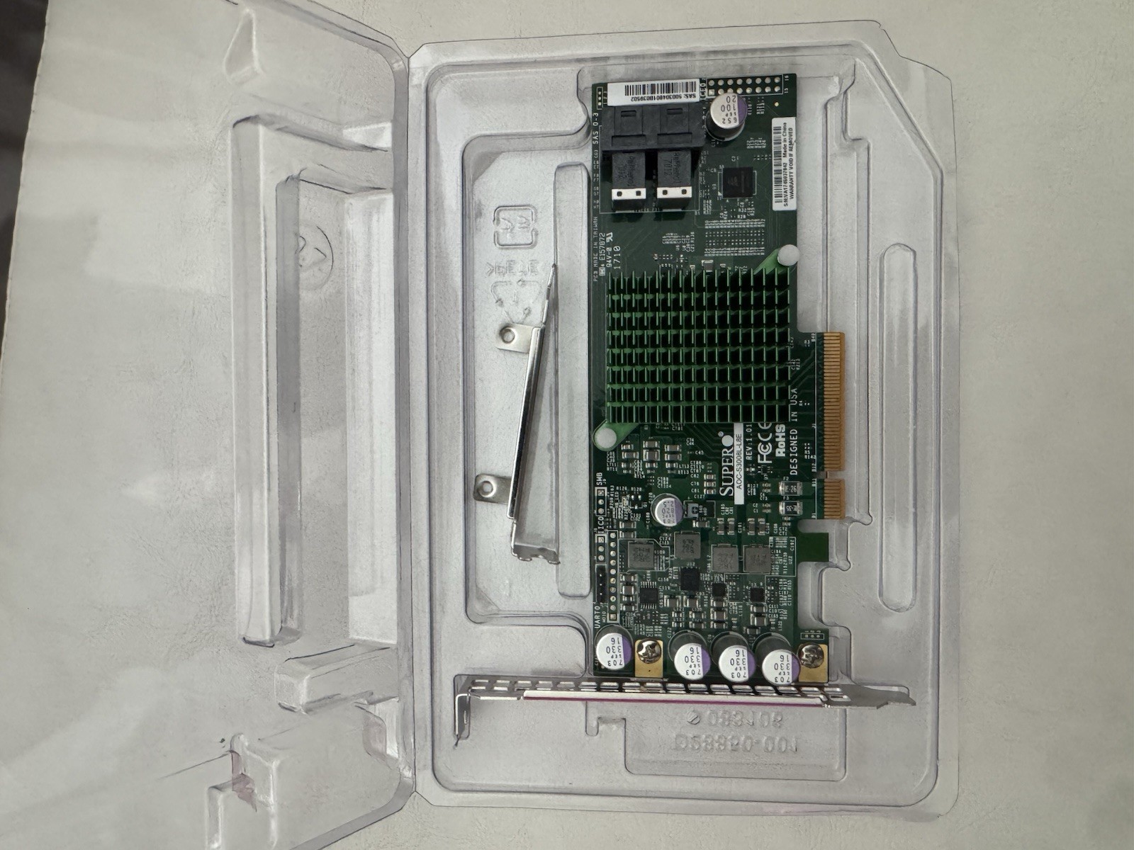 Supermicro AOC-S3008L-L8E PCIe SAS3 12Gbps Dual Mini SAS HD RAID 0/1/10