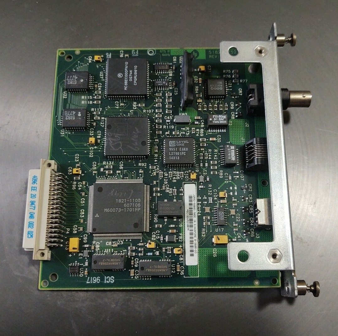 HP JetDirect 5182-4752 Rev B Laser Printer Ethernet Card 10Base-T BNC LocalTalk