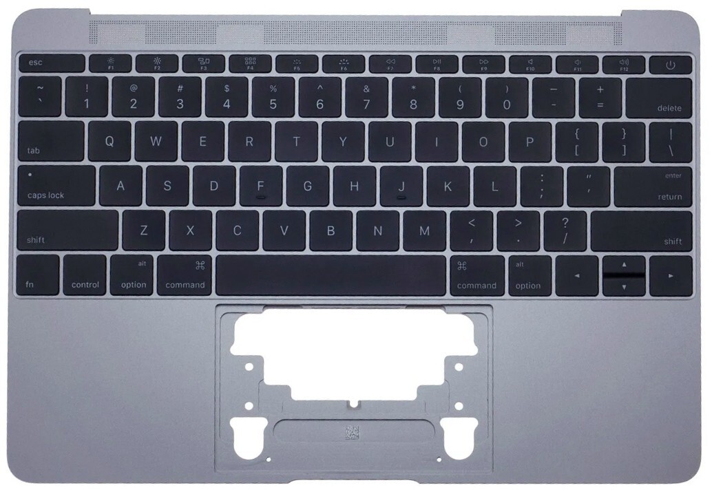 OEM Top Case / Palmrest Keyboard Space Gray MacBook 12 2016 2017 A1534 661-04882
