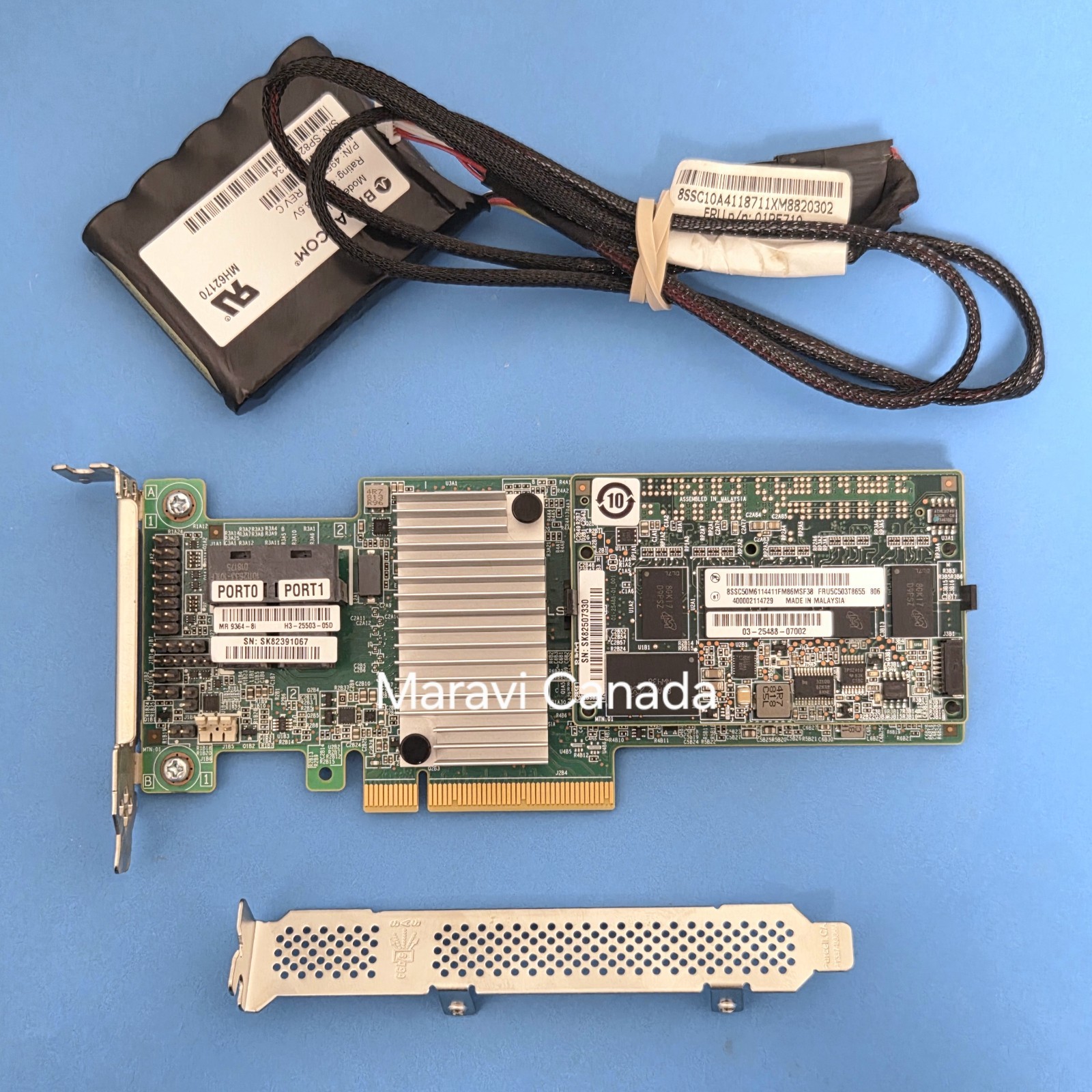 Lenovo LSI 9364-8i 12Gb/s SAS RAID Controller PCIe SAS3108 1GB Cache w/ Battery