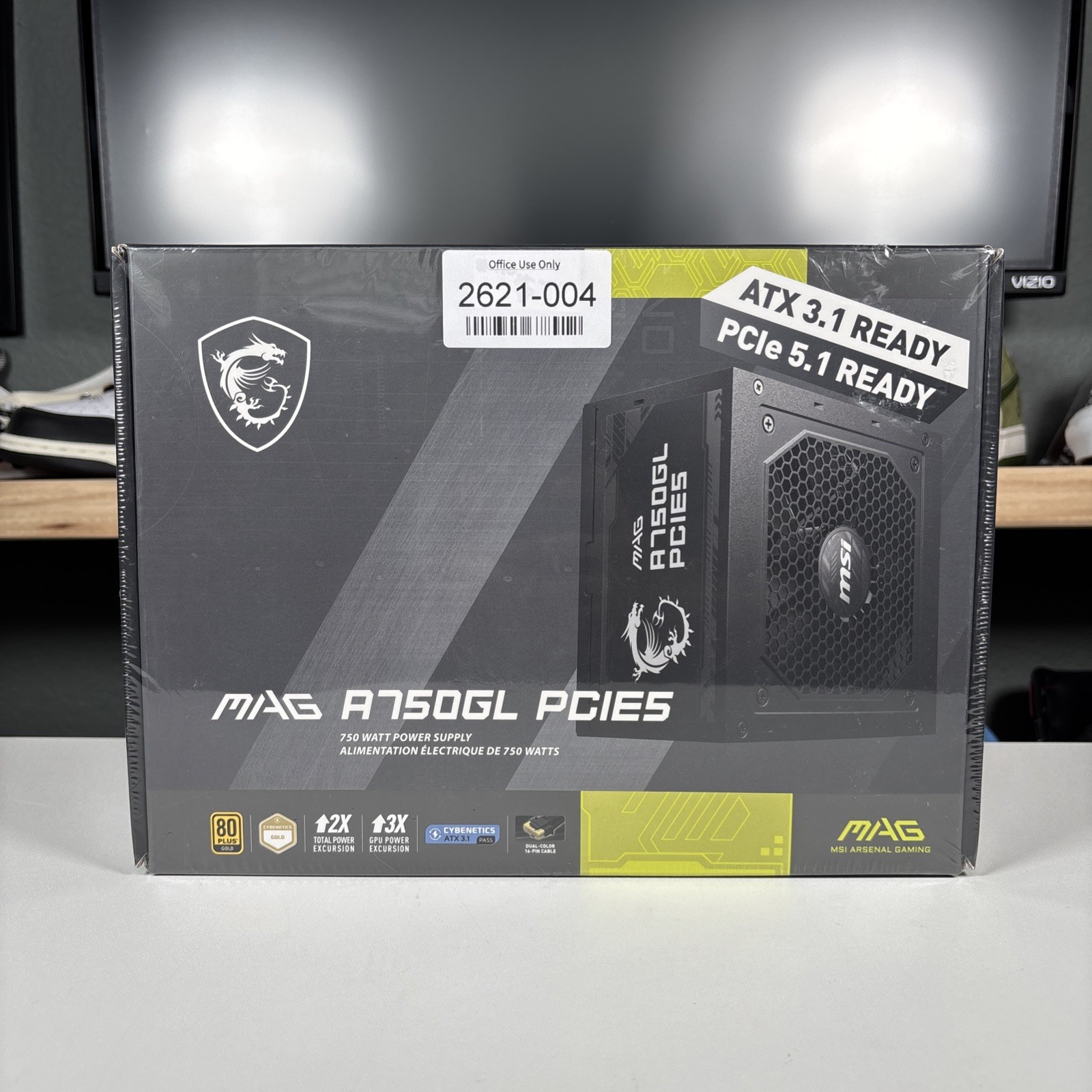 MSI MAG A750GL PCIE 5 750W ATX 3.1 Full Modular 80+ Gold Gaming Power Supply NEW