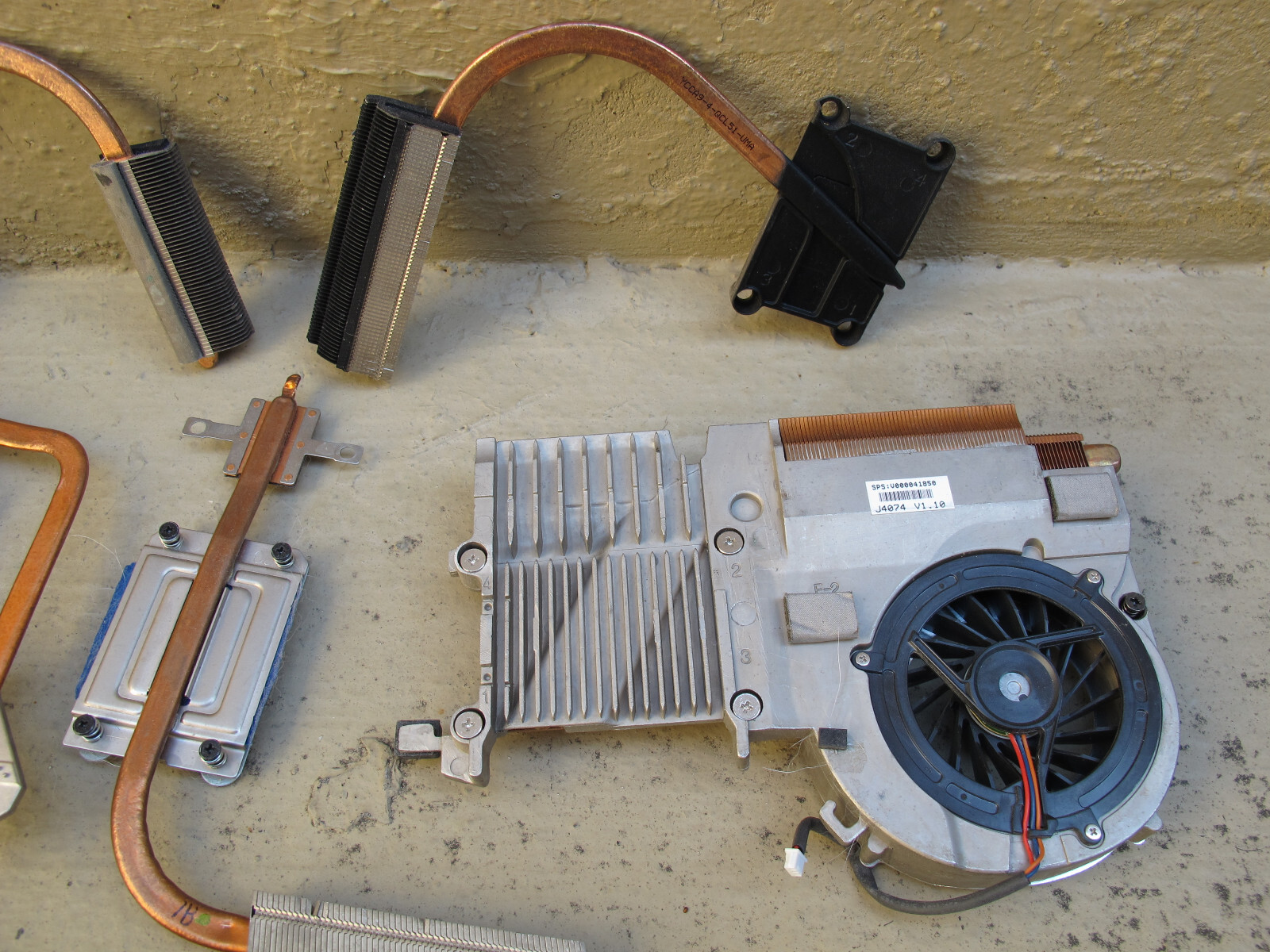 Heat Sink laptops HP Dell Toshiba Various Copper and Aluminum Salvage Scrap