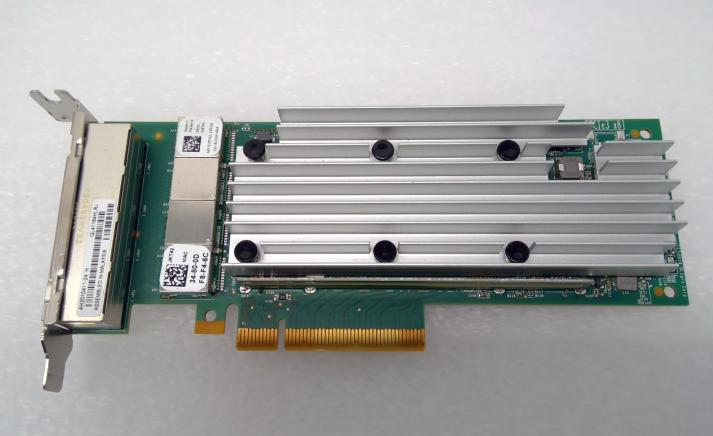 JKT42 Dell QLogic QL41164HLRJ Quad Port 10Gb RJ-45 Network Card QL41164HFRJ