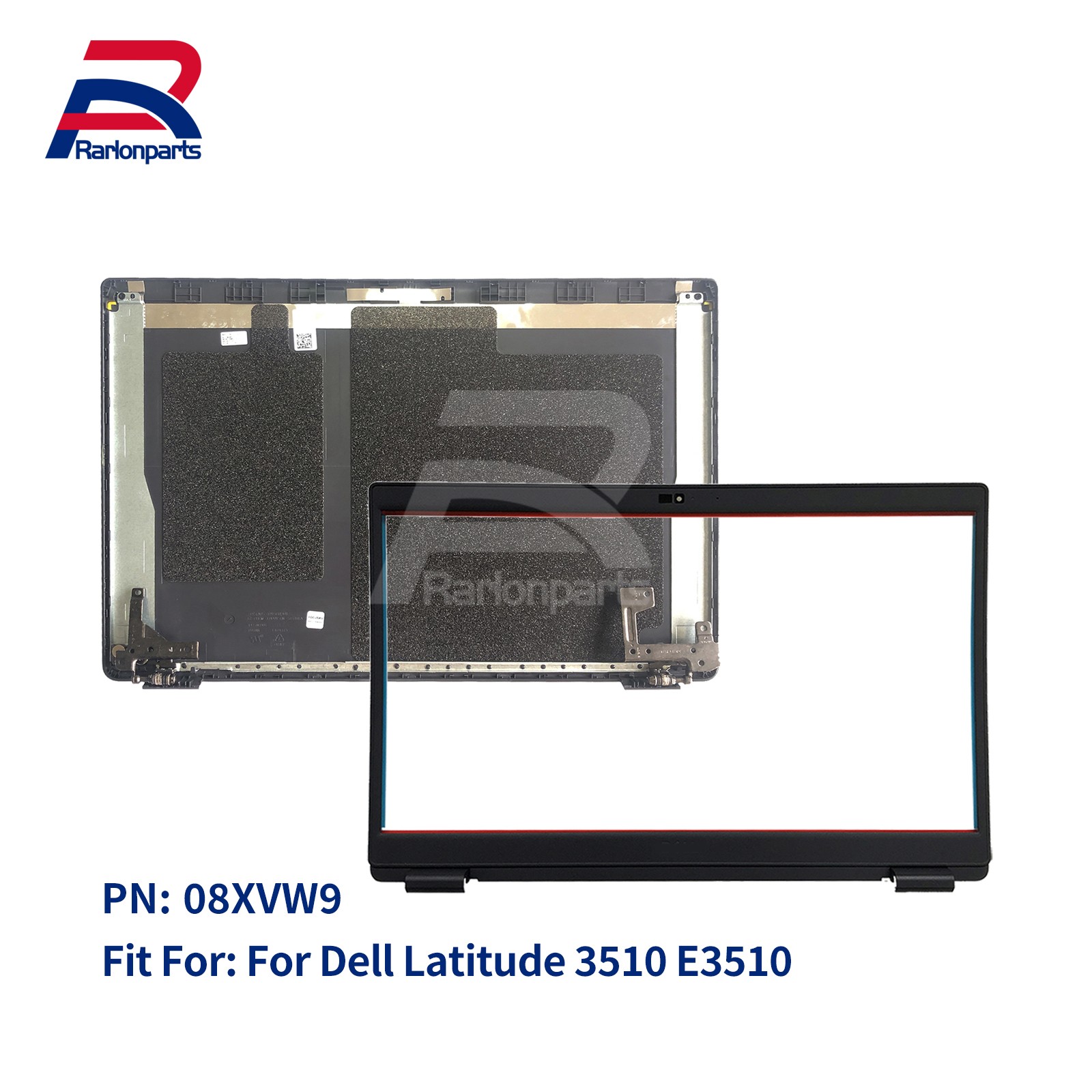 New For Dell Latitude 3510 E3510 LCD Back Cover Bezel Hinges Rear Lid 08XVW9 US