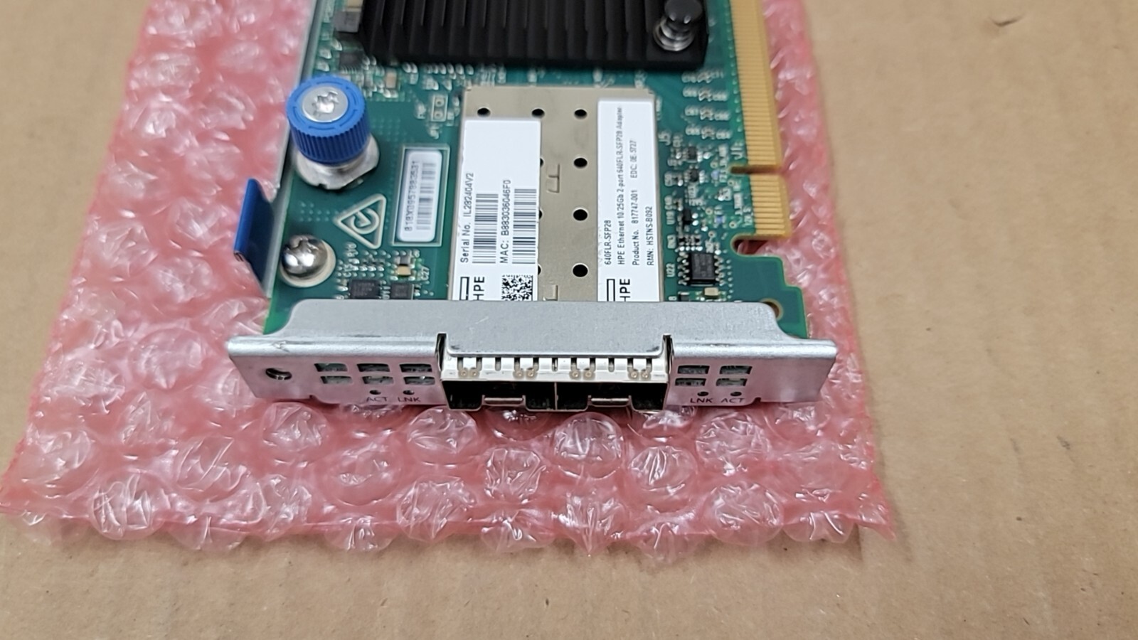 HPE 817749-B21 10/25Gb 2-port 640FLR SFP28 adapter 840139-001 817747-001