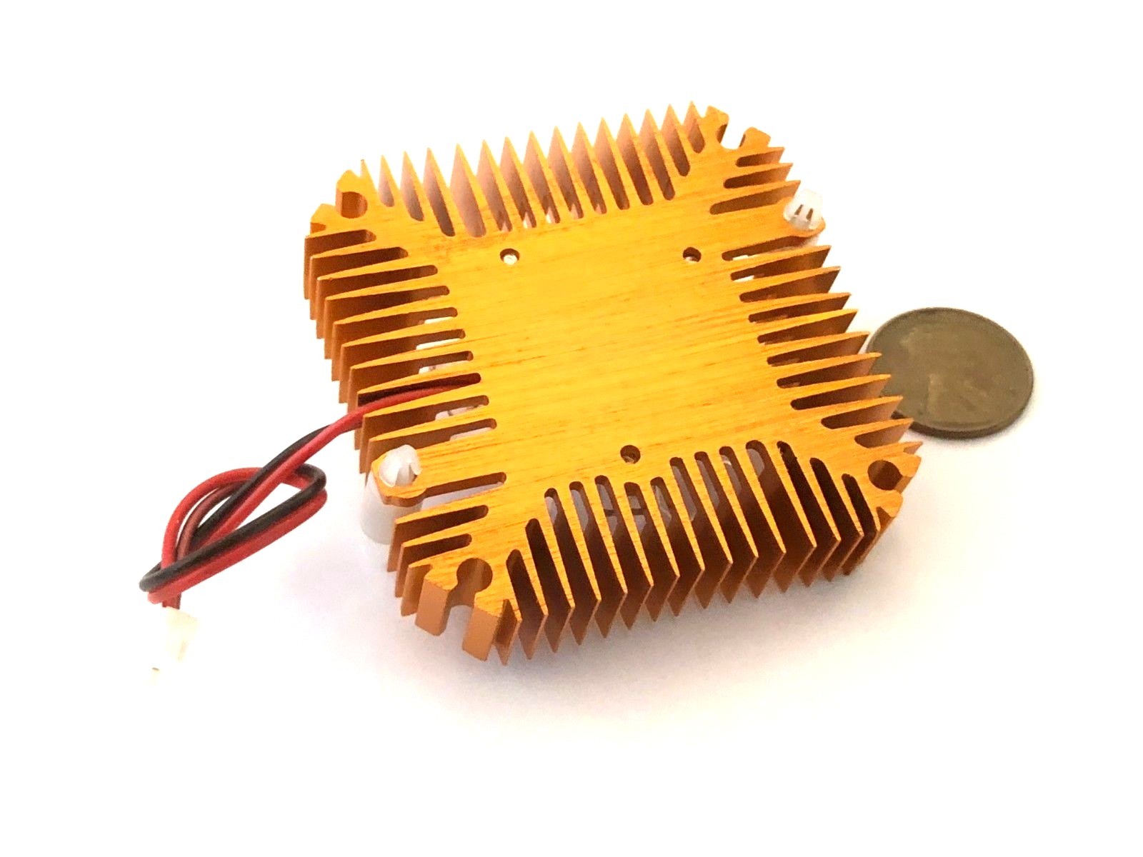 4 Pieces copper 12v 55mm 2PIN Aluminum Cooling Fan Heatsink Cooler VGA CPU A8
