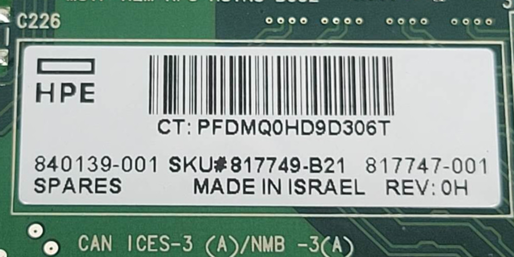 HPE 640FLR Ethernet 10/25Gb 2-Port SFP28 Adapter 840139-001 817747-001