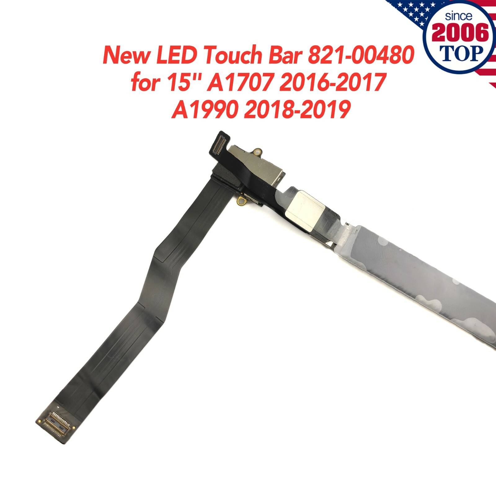 New LED Touch Bar 821-00480 for Macbook Pro 15″ A1707 2016-2017 A1990 2018-2019