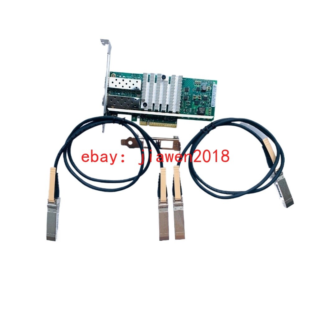 Intel X520-DA2 10Gb 10Gbe Adapter E10G42BTDA with 2x DAC’s Direct Attach Cable