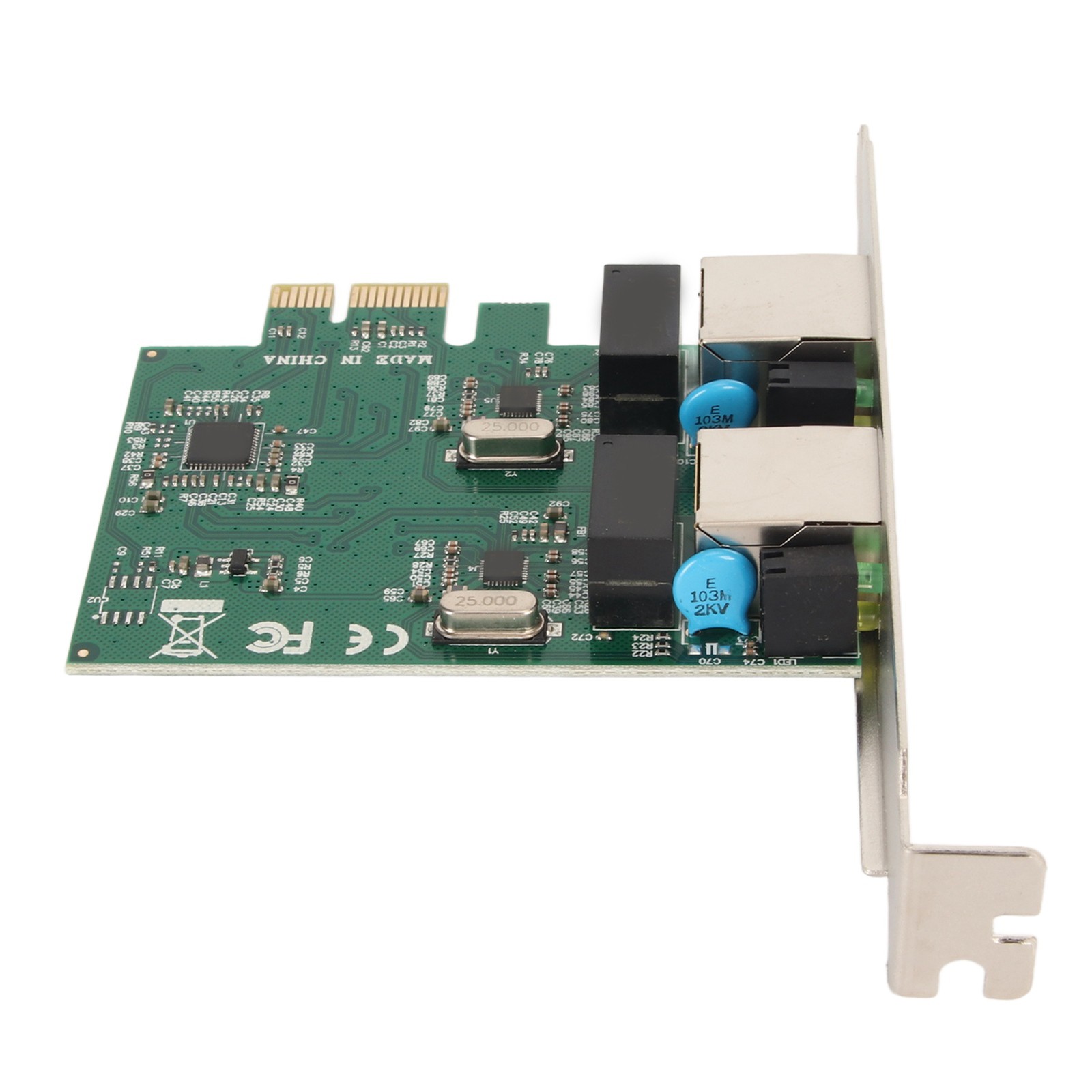Dual Port PCIe Network Card RJ45 Port RTL8111H Chip Ethernet Network Card G HTGT