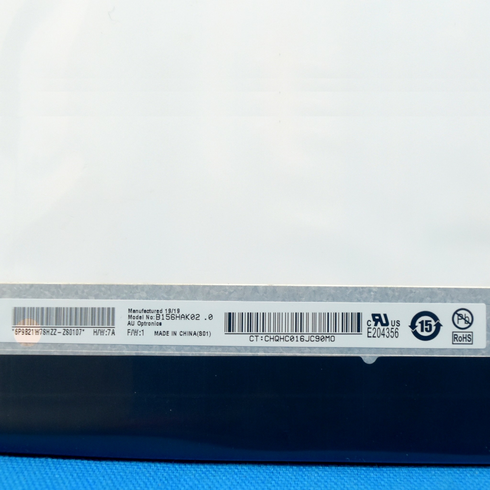 B156HAK02.0 H/W:7A LCD LED 40 pins NONE Touch Screen 15.6″ FHD 1080P NO Brackets