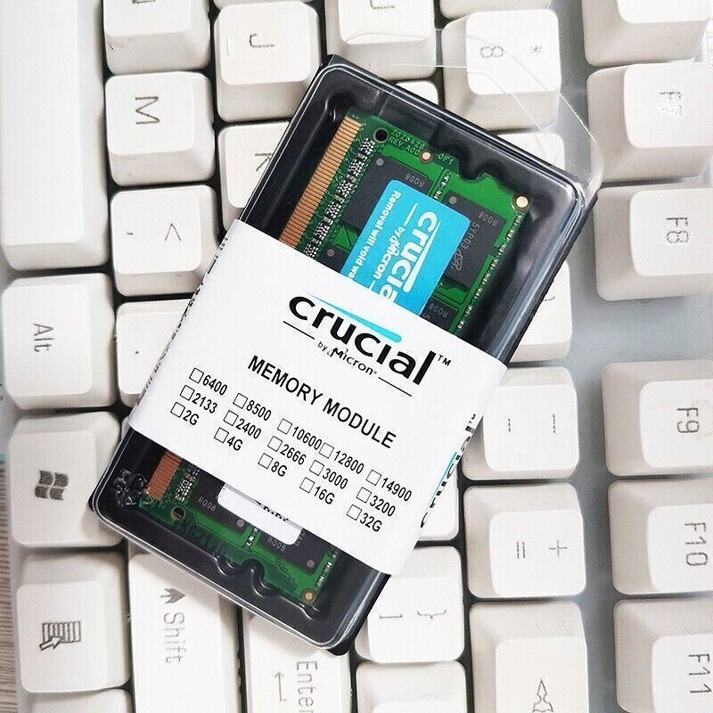 Crucial RAM 8GB 2X4GB 2RX8 PC3-8500 DDR3 1066MHz 1.5V Laptop Notebook Memory