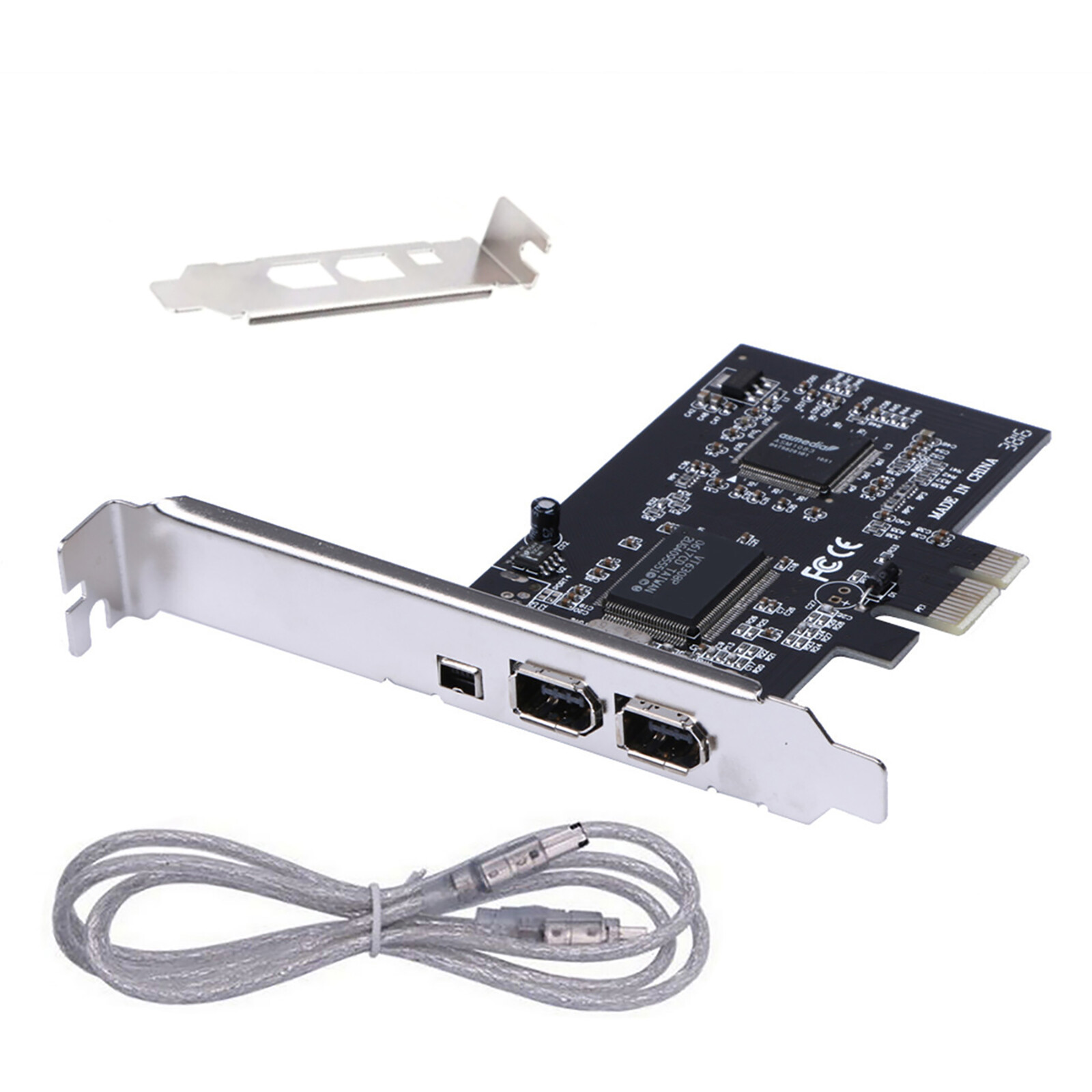 New 3 Ports PCI Express 1X to External IEEE 1394 Firewire Expansion Card