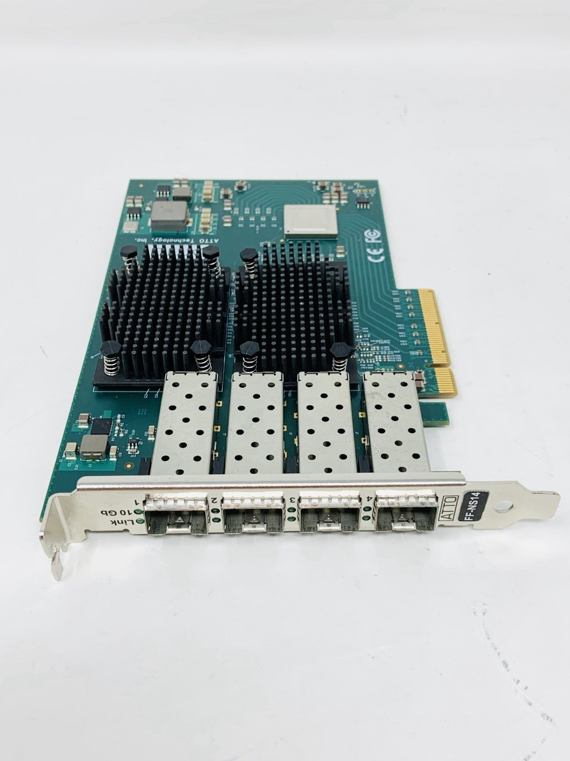 ATTO FastFrame FF-NS14 Quad-Port 10Gb FC PCIe x8 Network Adapter + 4x 10Gb SFP+