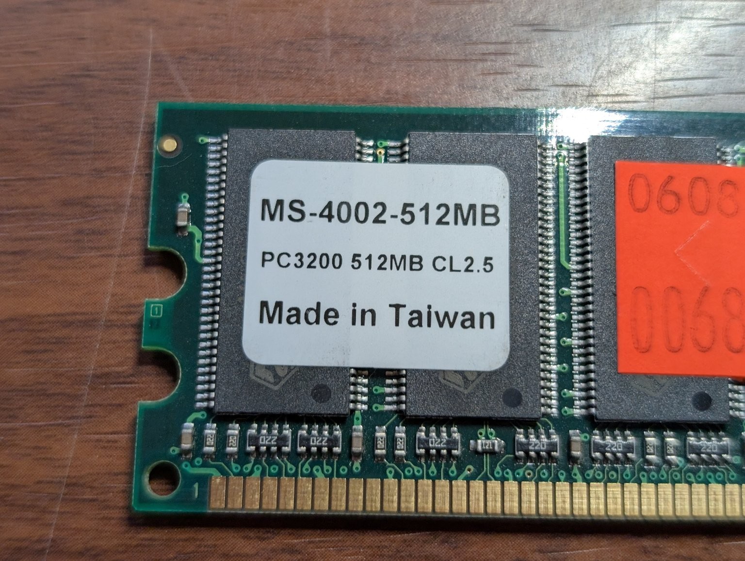 PC3200 512MB DDR-400 CL2.5 Desktop RAM Memory Module MS-4002-512MB