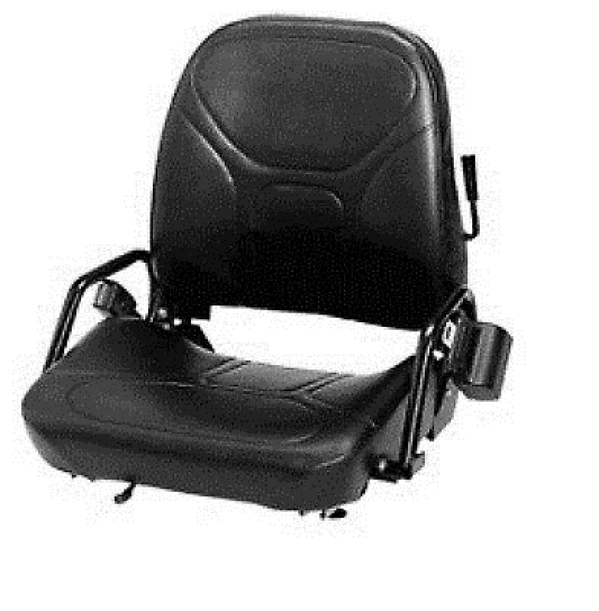 NEW BAKER DAEWOO CROWN TUSK Forklift SEAT Vinyl FLIP DOWN w SEAT BELT