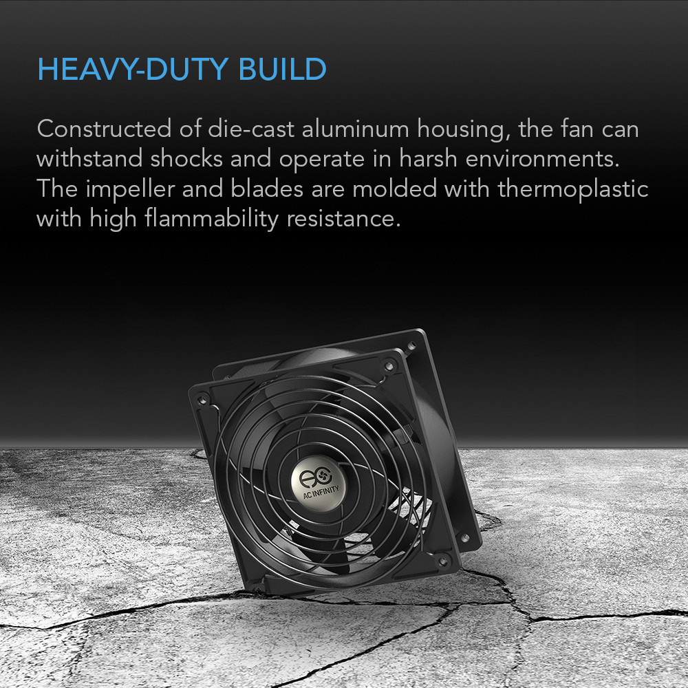 172mm 51mm Cooling Muffin Fan Guard 120V AC Axial Ball Bearing 7″ (HS1751A-X)