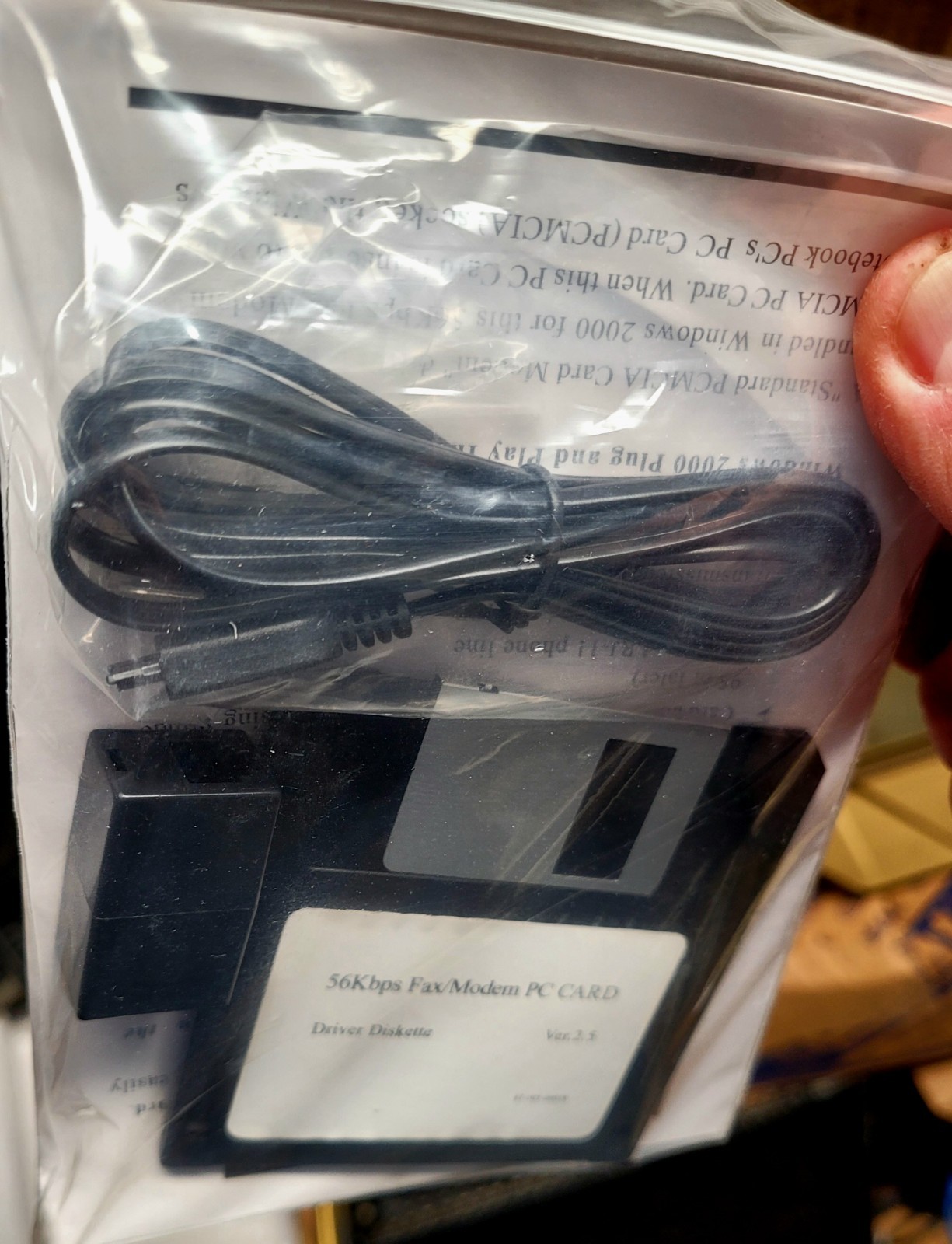 VINTAGE Zonet ZFM5600CF 56K V.92 PCMCIA FAX-Modem PC Card – New – Open Box