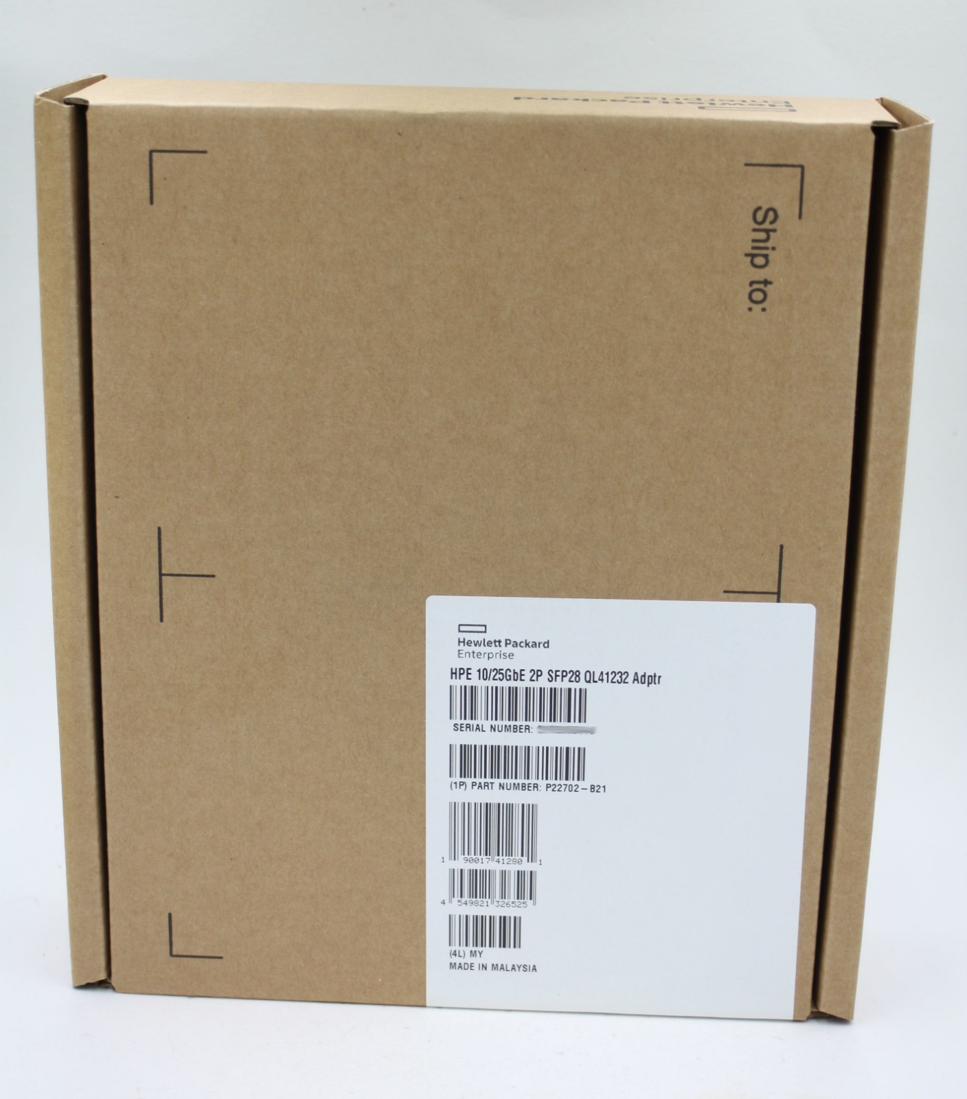 HPE P22702-B21 QL41232HLCU 10/25GbE 2-Port SFP28 ProLiant Ethernet Adapter NEW