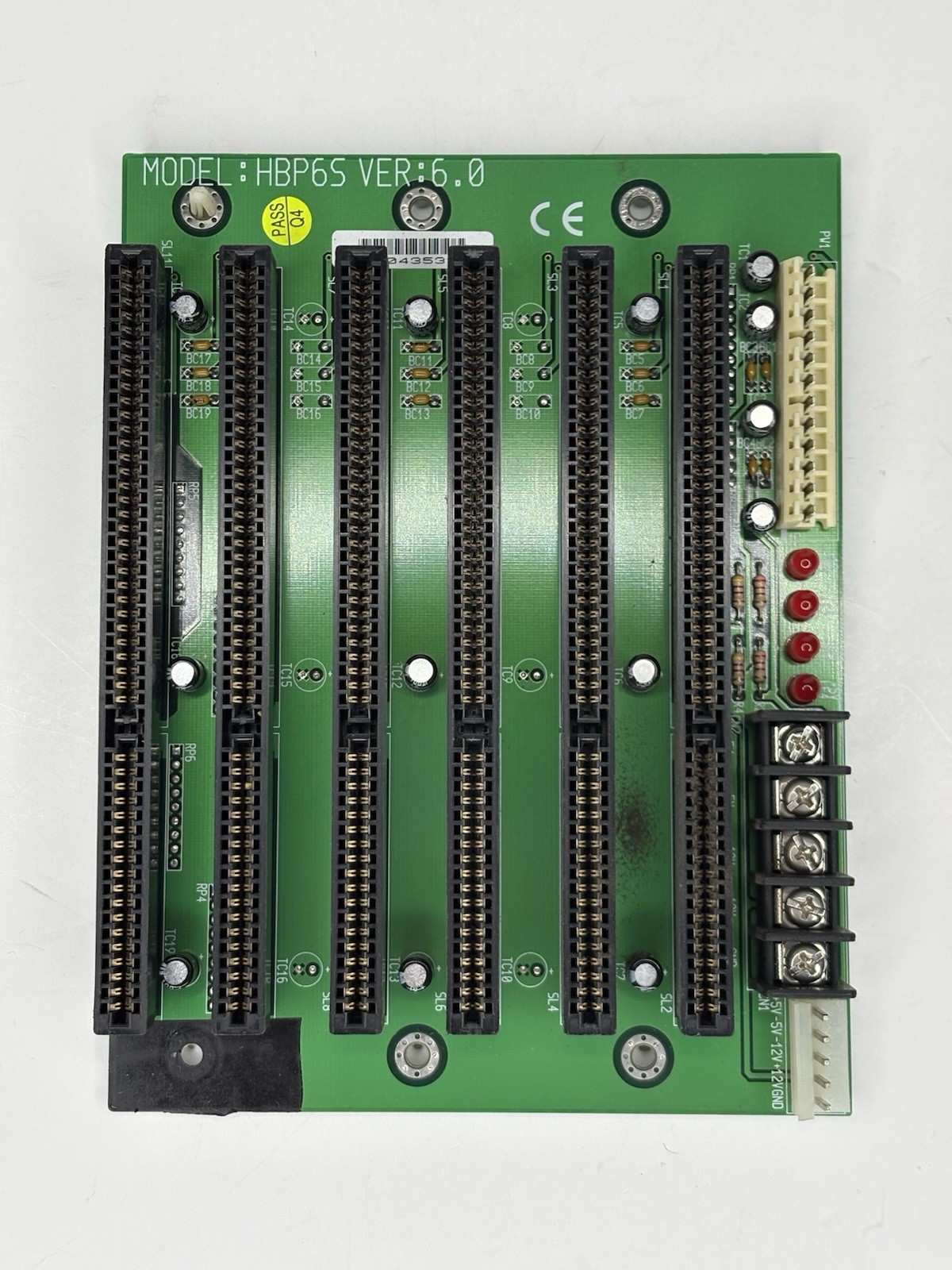 HBP6S VER:6.0 Industrial Base Board
