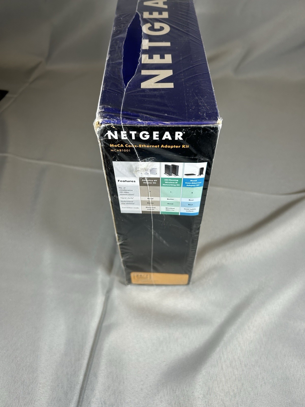 MoCA Coax Ethernet Adapter Kit MCAB1001 Netgear AV Series 270 Mbps New Sealed