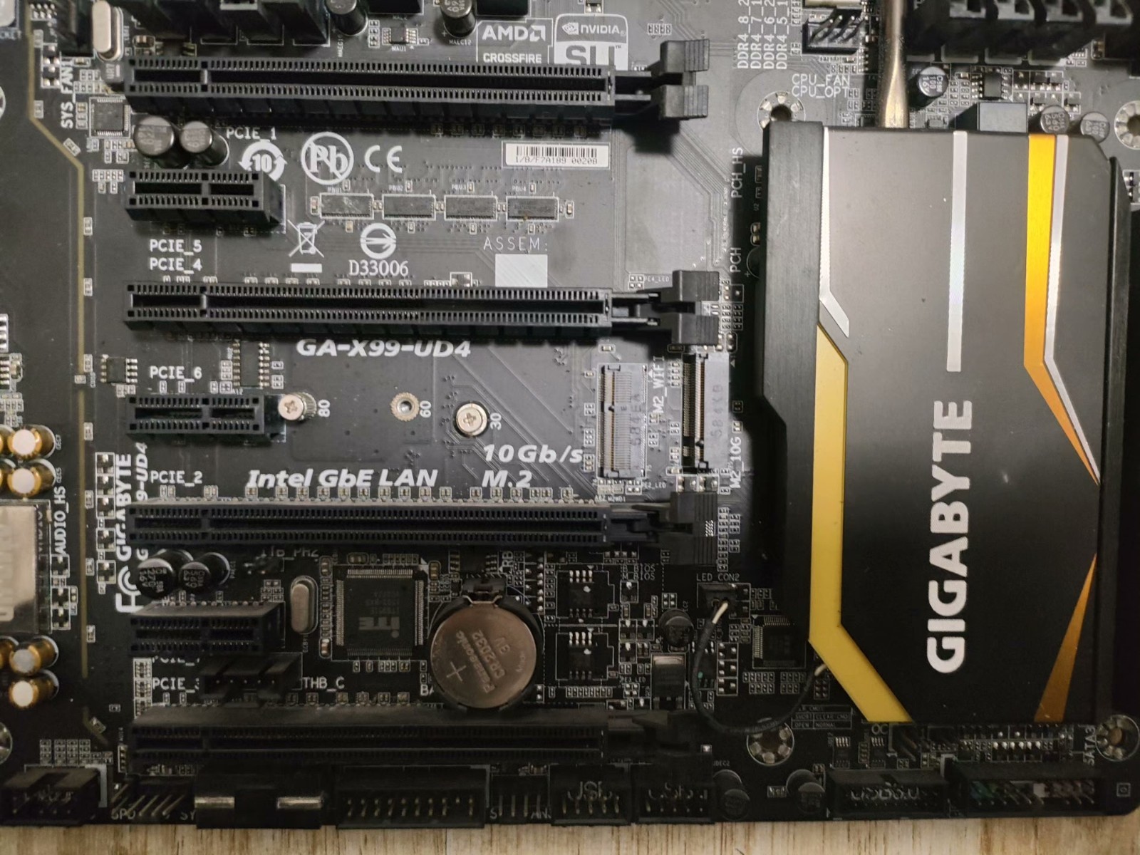 FOR GIGABYTE GA-X99-UD4 DDR4*8 LGA 2011-V3 128GB ATX Motherboard Test OK