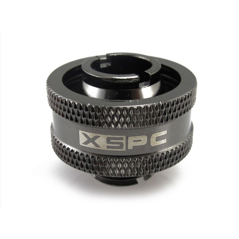 XSPC G1/4″ Compression Fitting 1/2″ ID 3/4″ OD 19/13mm V2 Pack of 8 Black Chrome