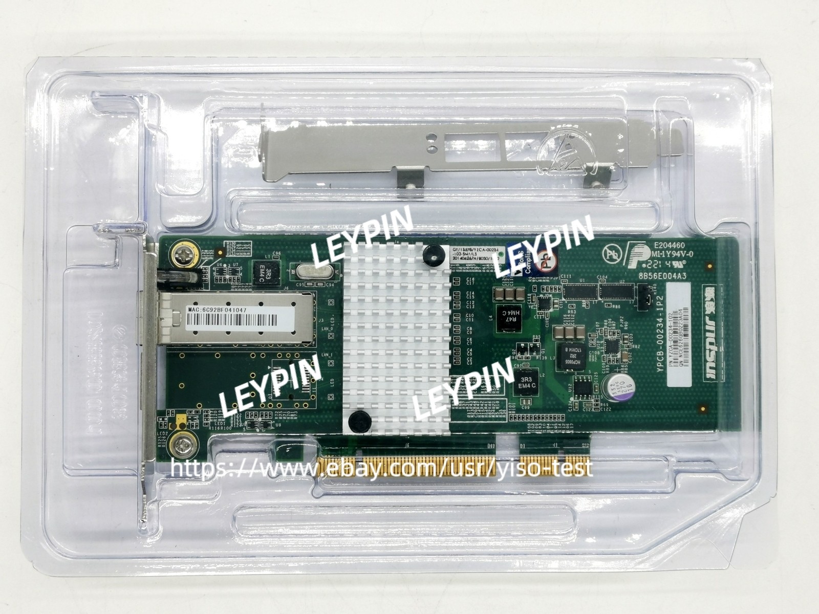 INSPUR X520-DA1 Chip：Intel82599EN 10GbE Ethernet Converged Network Adapter