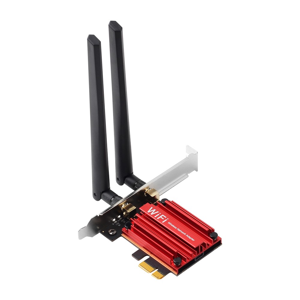 WiFi6 AX200 PCIe Wireless Card 2974M 2.4G/5G Low Latency BT5.2 Gaming PC Adapter