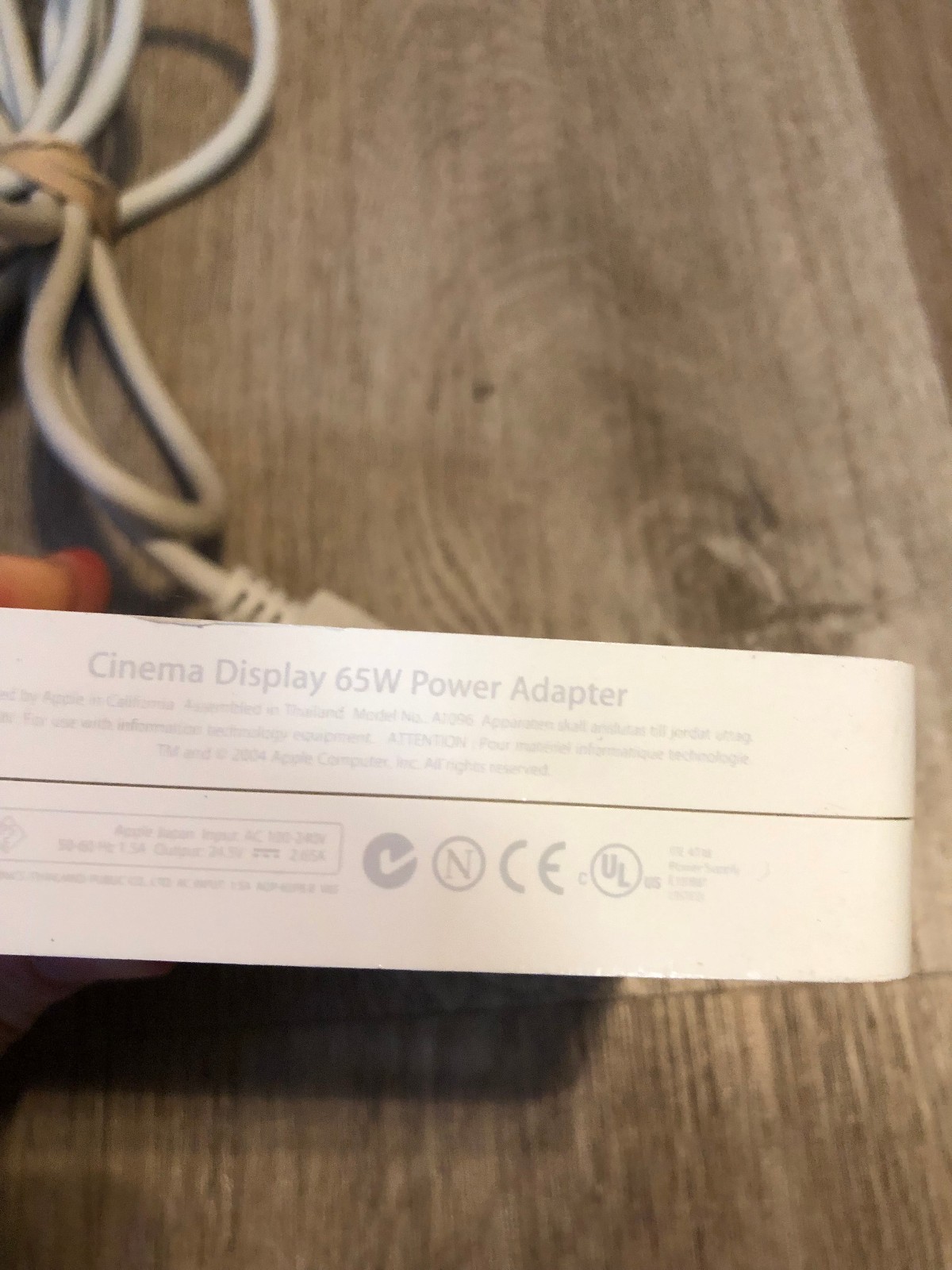 GENUINE Apple OEM A1096 Cinema Display Power Adapter 65W w/ Cord