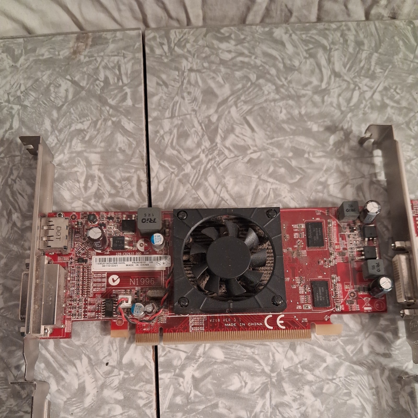 Lot of 6 Assorted Graphics Card video cards Untested Unknown Conditions