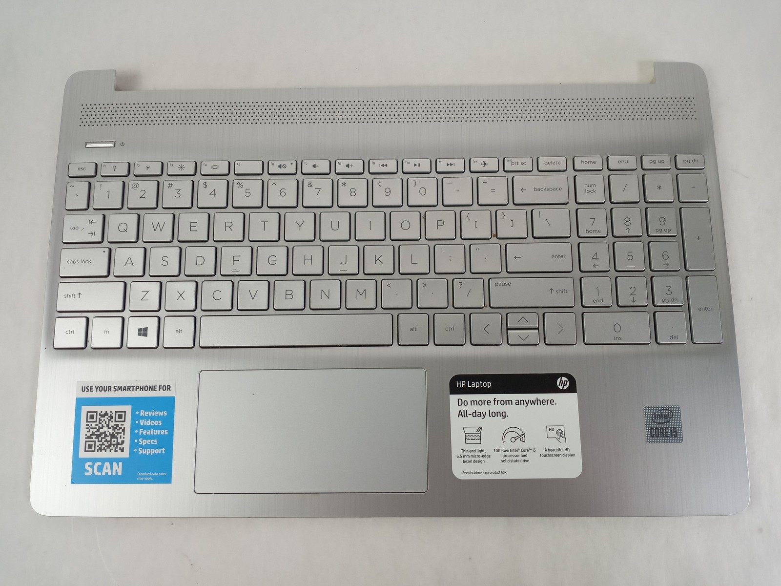 HP L63578-001 Palmrest Touchpad Assembly For 15-dy1043dx
