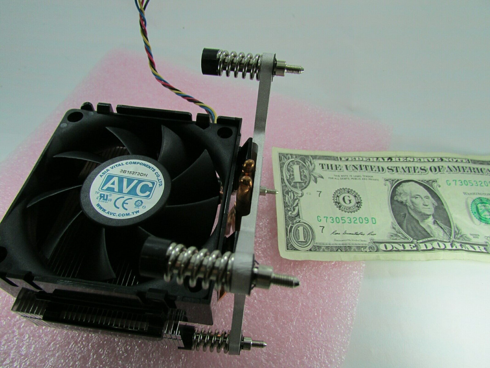 Unknown Yukon 12V DC AVC CPU Cooling Fans w/Heatsink Heat Pipe & Mount, Liquid?
