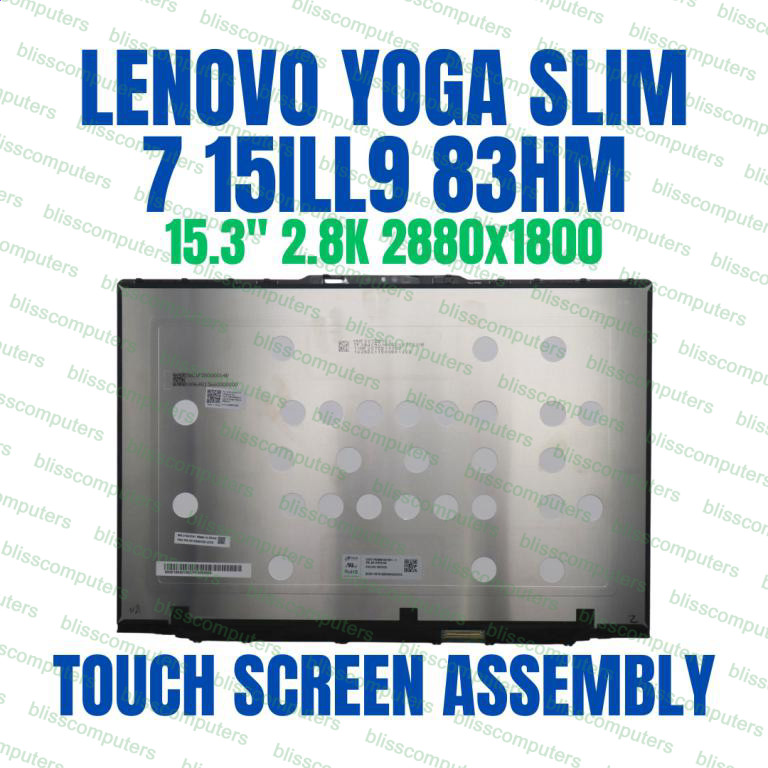 5D10S40150 Lenovo Yoga Slim 7 15ILL9 83HM 15.3″ 2880×1800 Touch Screen Assembly