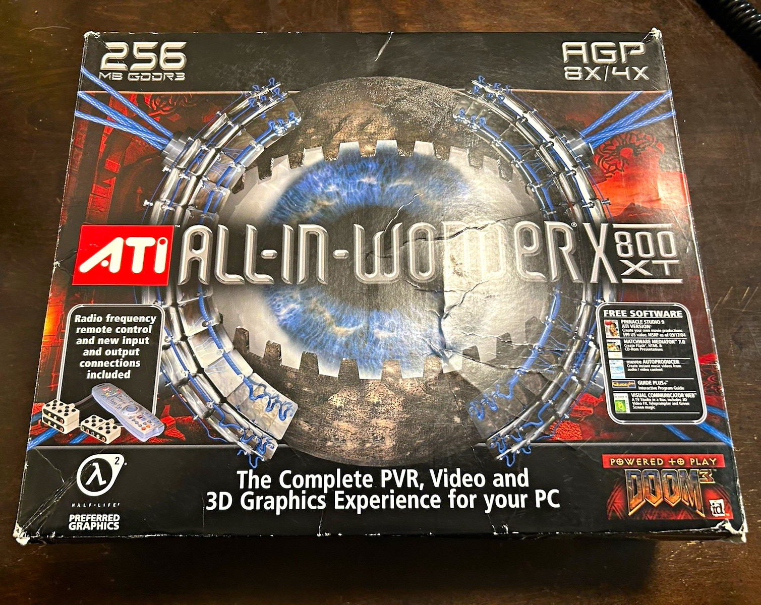 ATI Radeon X800 XT All-In-Wonder TV Tuner 256MB GDDR3 AGP VGA DX9.0