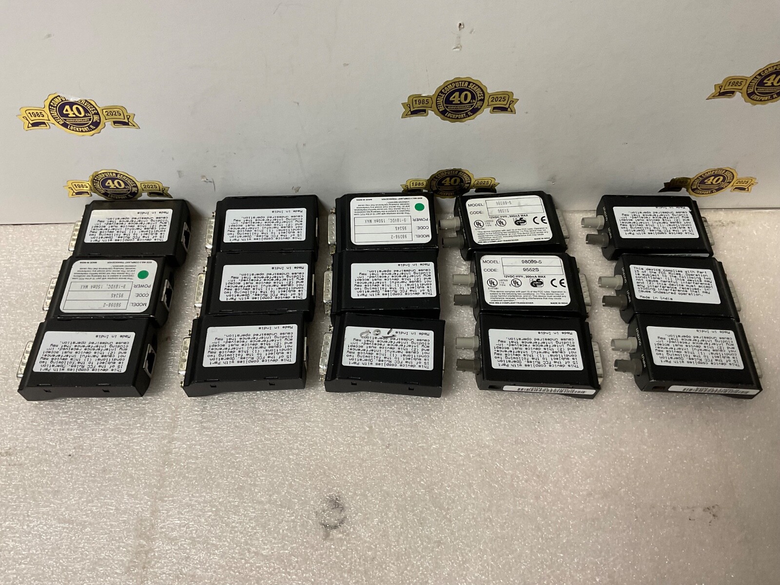 CONNECTWARE Lot 15 10BASE Transceiver -9- 98098-2 10BASE-T -6 98099-5 10BASE-FL